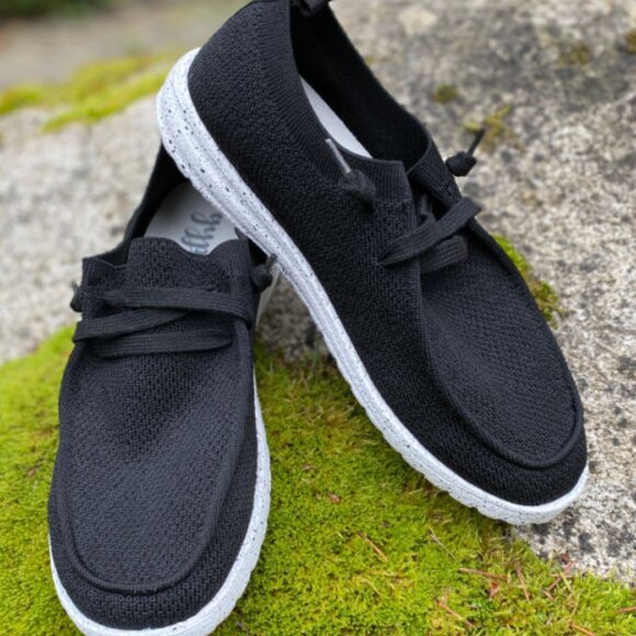 Gypsy Jazz PEP 2 Black Slip On Sneaker Boat Shoe - Picture 4 of 12